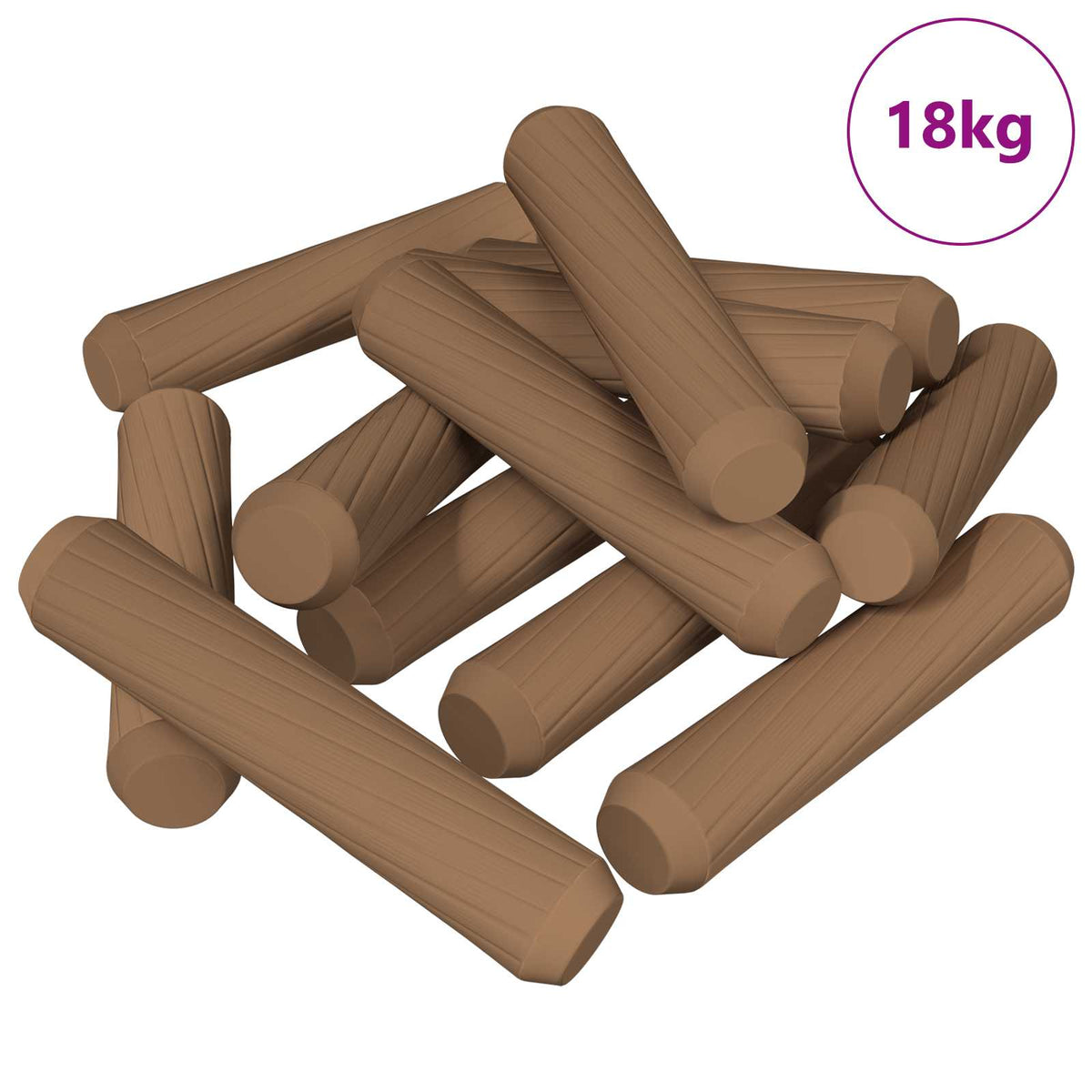 Wooden Dowels Brown Ø 8 x 35 mm Solid wood Ø8 x 35 mm 18 kg (18000-18557 pcs)