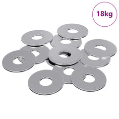 vidaXL Washers 9000 pcs Silver Iron 2