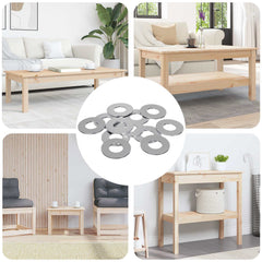 Washers Silver 18 x 18 x 1 cm Iron M8.5 x 18 mm 18 kg (approx. 11842 pcs)