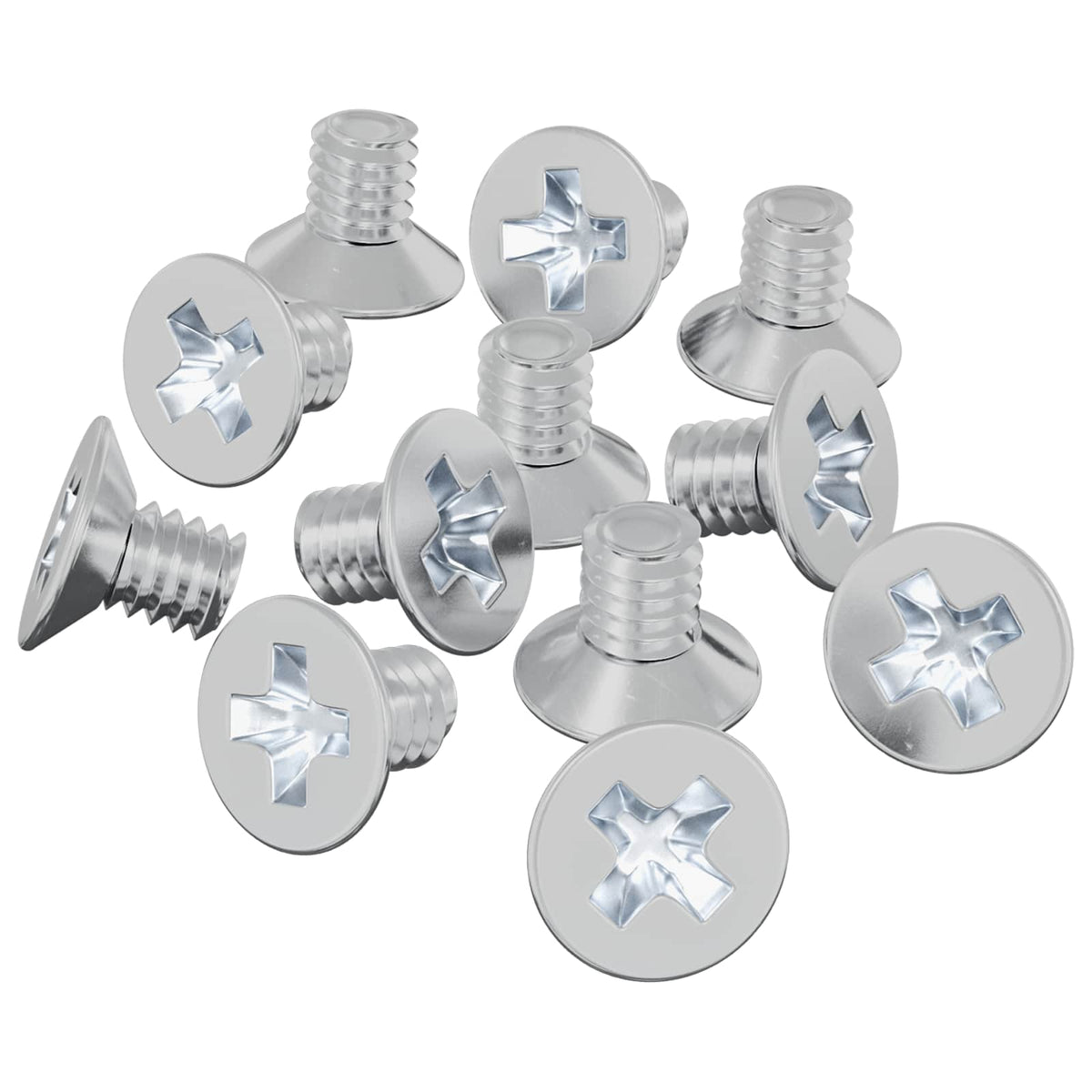 Countersunk Head Screws Silver M4 6 mm Steel 18 kg (approx. 32727 pcs)