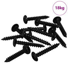 Self Tapping Nail Black 4 x 25 mm Steel 18 kg (approx. 9000 pcs)