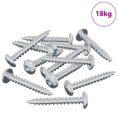 vidaXL Wood Screw 8182 pcs Silver M4 x 28 mm Iron 3