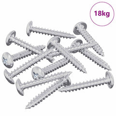 Wood Screws Silver Steel M4 x 25 mm 18 kg (approx. 9231 pcs)