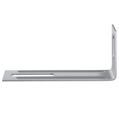 vidaXL Anti Tip Bracket 1268 Silver 74.5 x 15 x 32 mm Iron 5