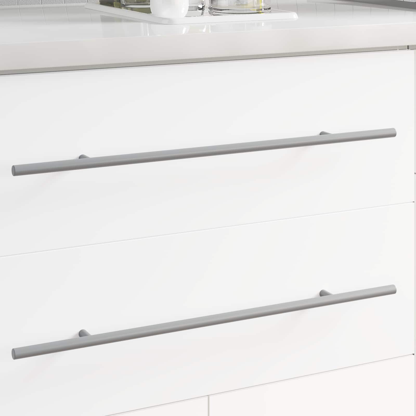 vidaXL Handle 12 pcs Silver 500 mm Steel 1