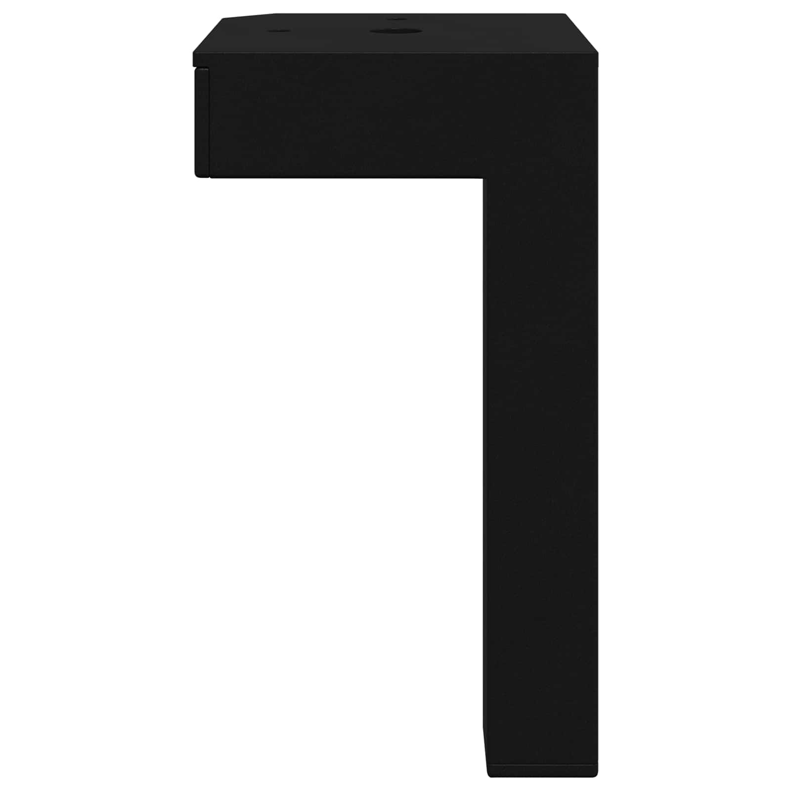 vidaXL Standing Feet 12 pcs Black 57 x 57 x 100 mm Iron 5