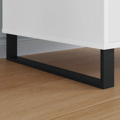 vidaXL Furniture Feet 12 pcs Black 481 x 40.5 x 100 mm Iron 3