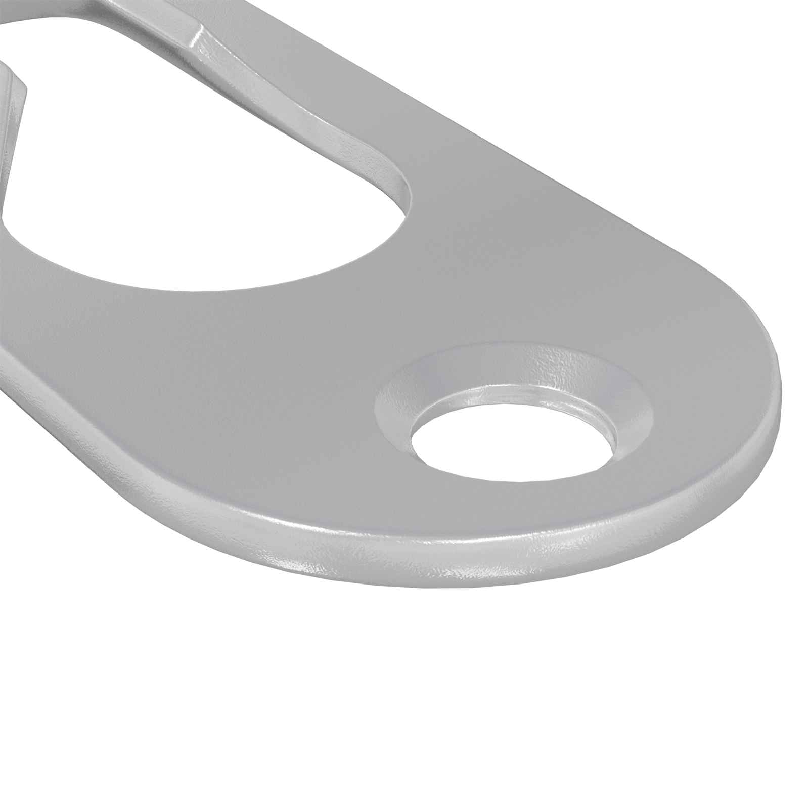 vidaXL Keyhole Hanger 3673 pcs Silver 45 x 16 x 3.5 mm Iron 6