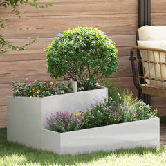 Garden Planter 60 x 60 x 50 cm Cold-rolled Steel Stainless steel 80 cm