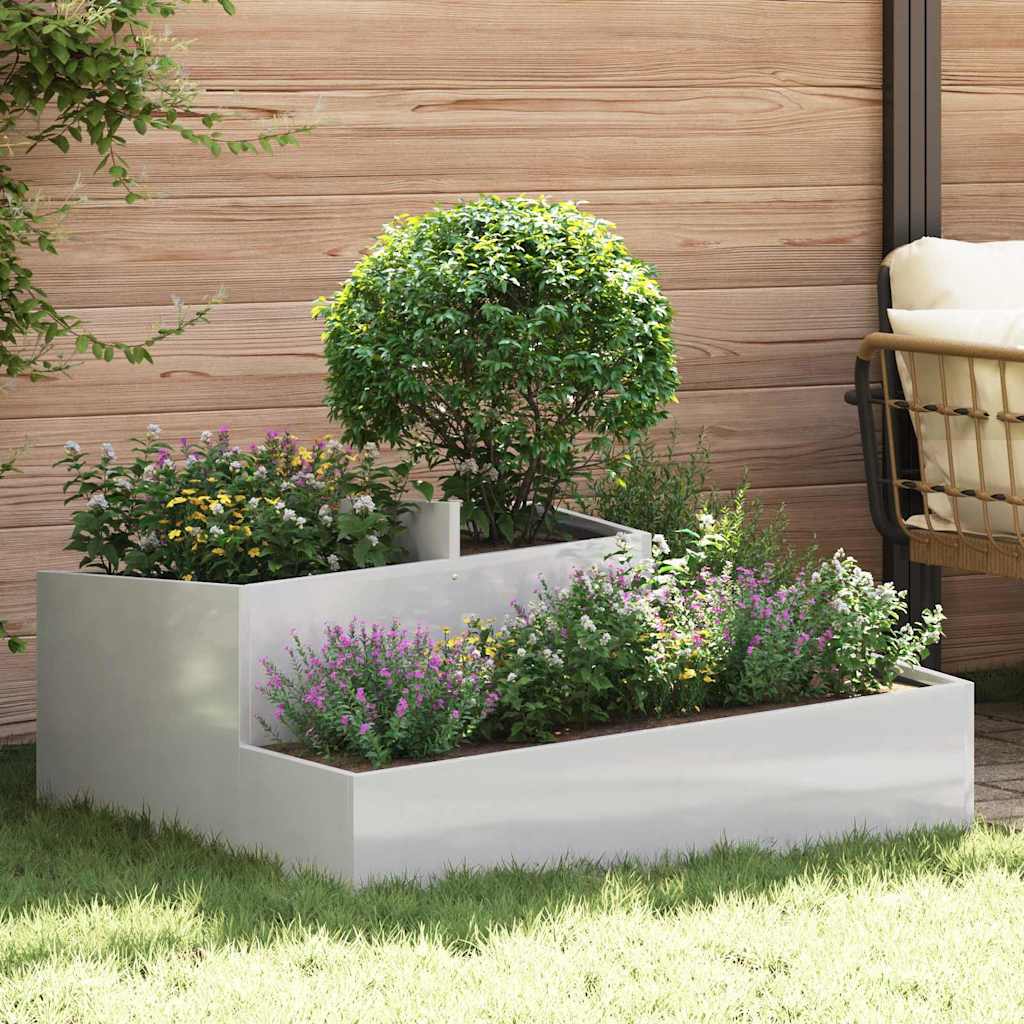 Garden Planter 60 x 60 x 50 cm Cold-rolled Steel Stainless steel 100 cm