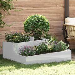 Garden Planter 60 x 60 x 50 cm Cold-rolled Steel Galvanised 100 cm
