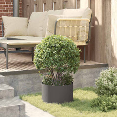 vidaXL Planter Ring Black 30 x 30 x 20 cm Cold-rolled Steel 4