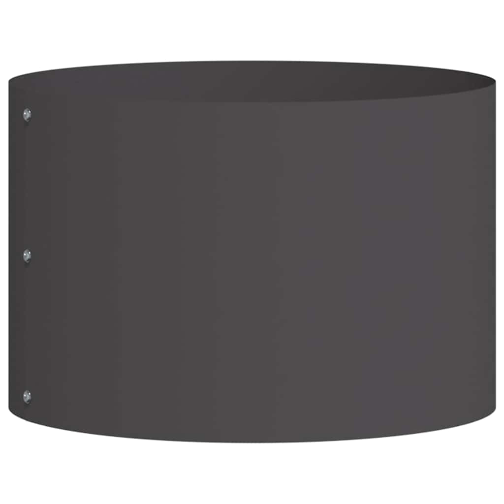 vidaXL Planter Ring Black 30 x 30 x 20 cm Cold-rolled Steel 2