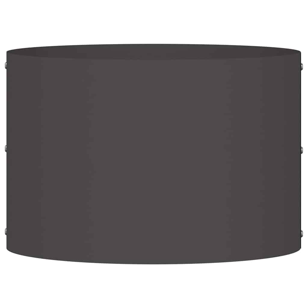 vidaXL Planter Ring Black 30 x 30 x 20 cm Cold-rolled Steel 5
