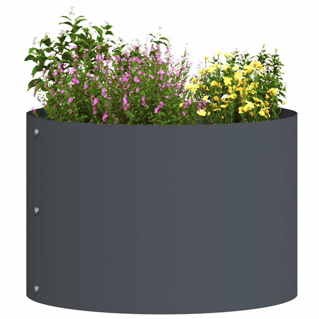vidaXL Planter Ring Anthracite 30 x 30 x 20 cm Cold-rolled Steel 3