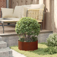 vidaXL Planter Ring 5 pcs Rusty 40 x 40 x 20 cm Weathering Steel 4