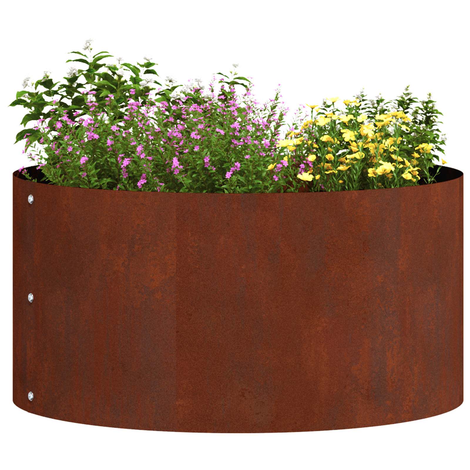 vidaXL Planter Ring 5 pcs Rusty 40 x 40 x 20 cm Weathering Steel 3