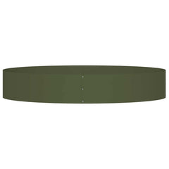 vidaXL Planter Ring Olive Green 120 x 120 x 20 cm Cold-rolled Steel 5