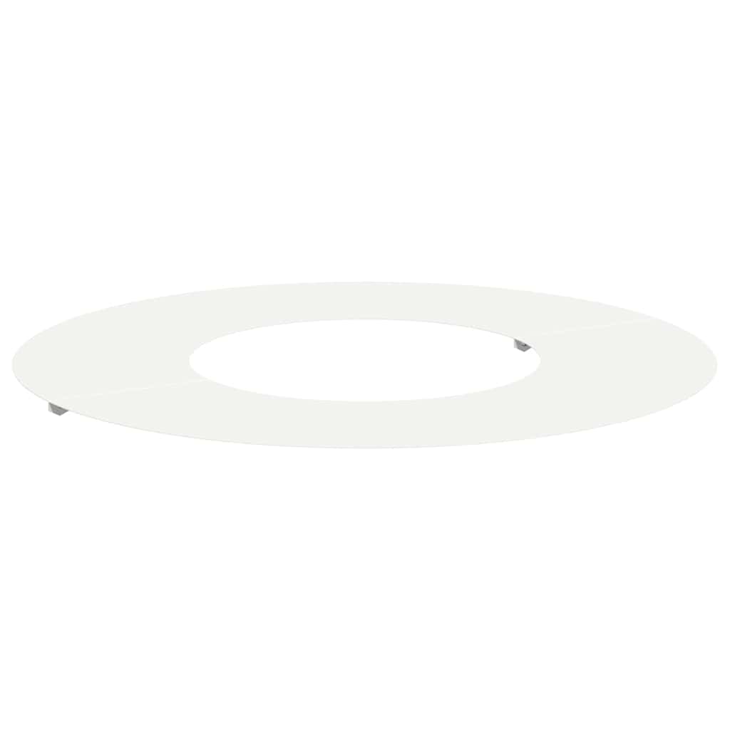 vidaXL suitable for Flat Tree Ring White Ø30/60 cm Steel 2