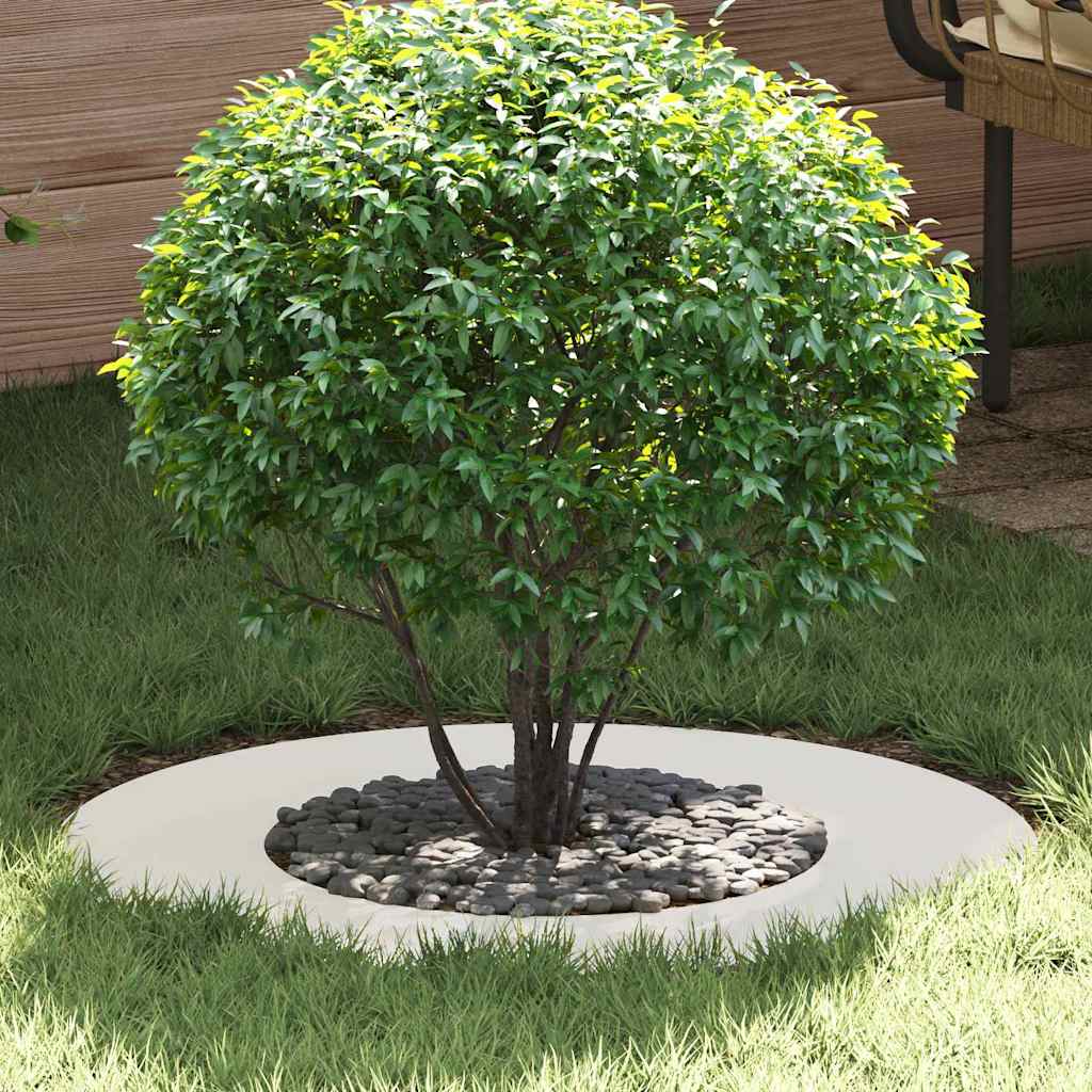 vidaXL suitable for Flat Tree Ring White Ø40/70 cm Steel 1