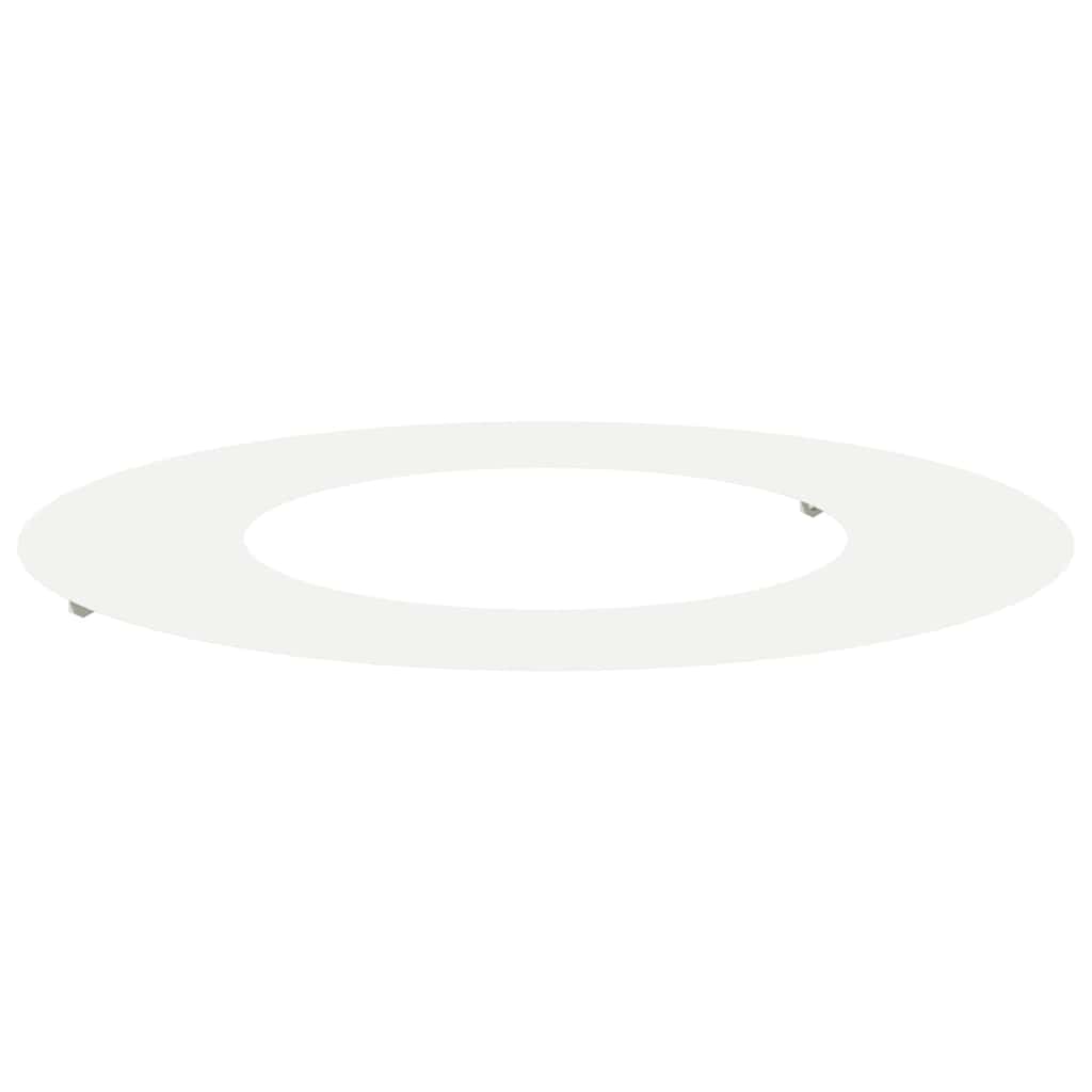 vidaXL suitable for Flat Tree Ring White Ø40/70 cm Steel 2