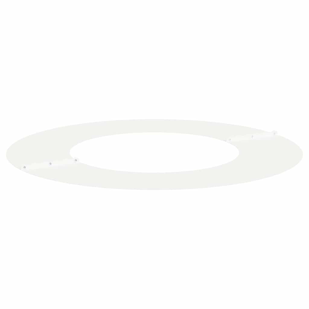 vidaXL suitable for Flat Tree Ring White Ø40/70 cm Steel 4