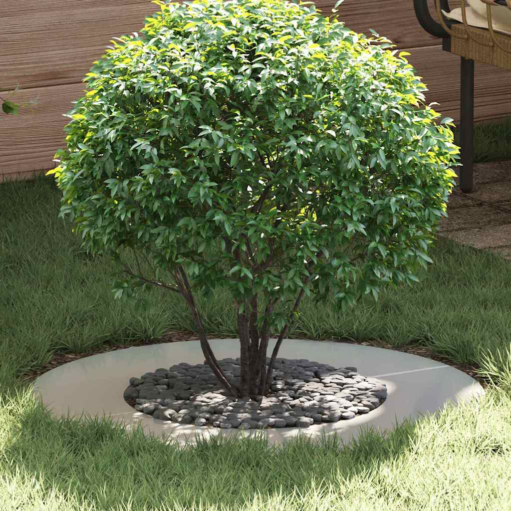 vidaXL suitable for Flat Tree Rings 5 pcs Silver Ø40/70 cm 1