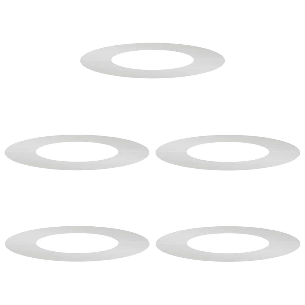 vidaXL suitable for Flat Tree Rings 5 pcs Silver Ø40/70 cm 2