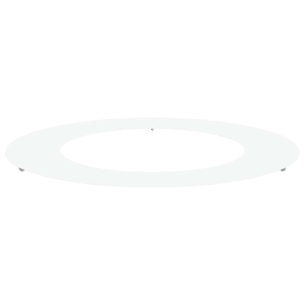 vidaXL suitable for Flat Tree Ring White Ø50/80 cm Steel 2