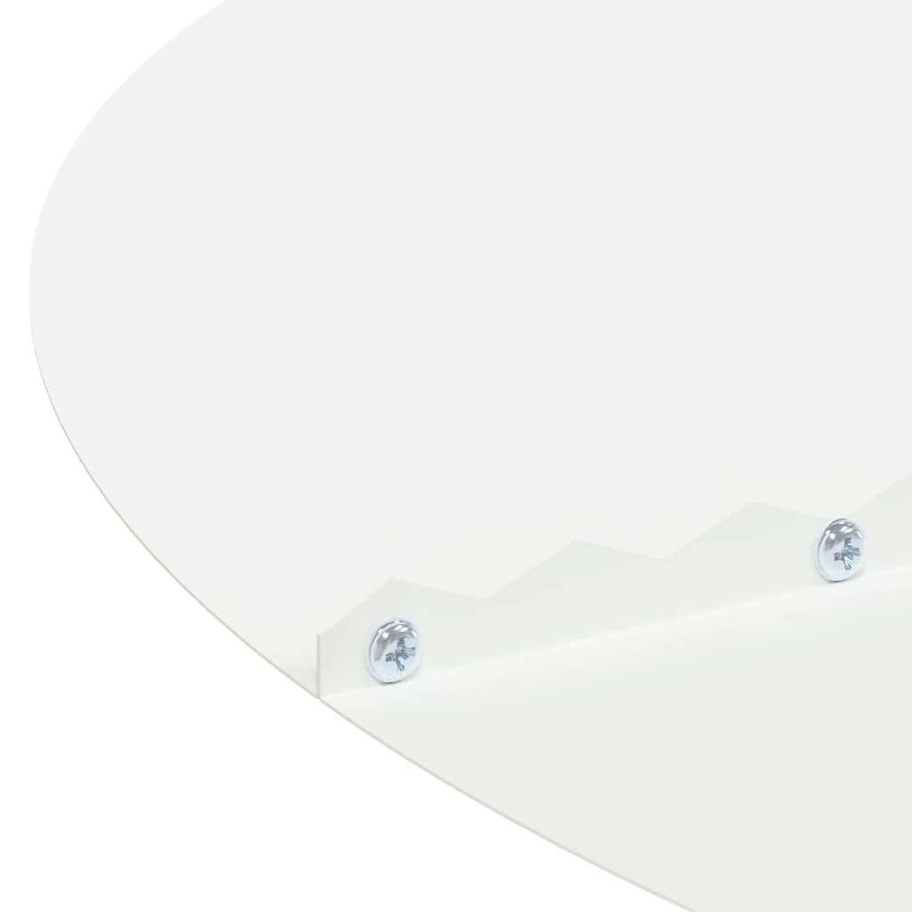 vidaXL suitable for Flat Tree Rings 5 pcs White Ø50/80 cm Steel 6