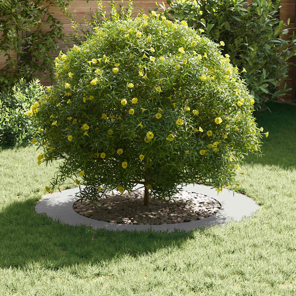 vidaXL suitable for Flat Tree Ring White Ø60/90 cm Steel 3