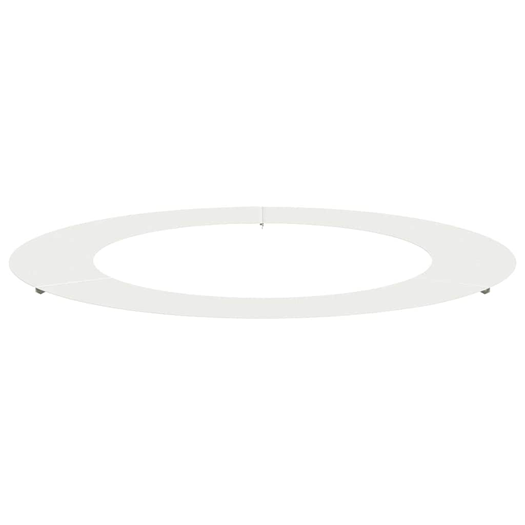 vidaXL suitable for Flat Tree Ring White Ø60/90 cm Steel 2