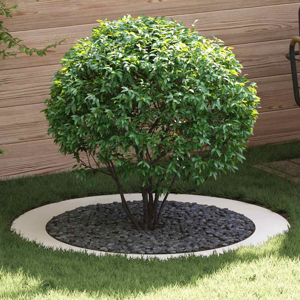 vidaXL suitable for Flat Tree Ring White Ø90/120 cm Steel 1