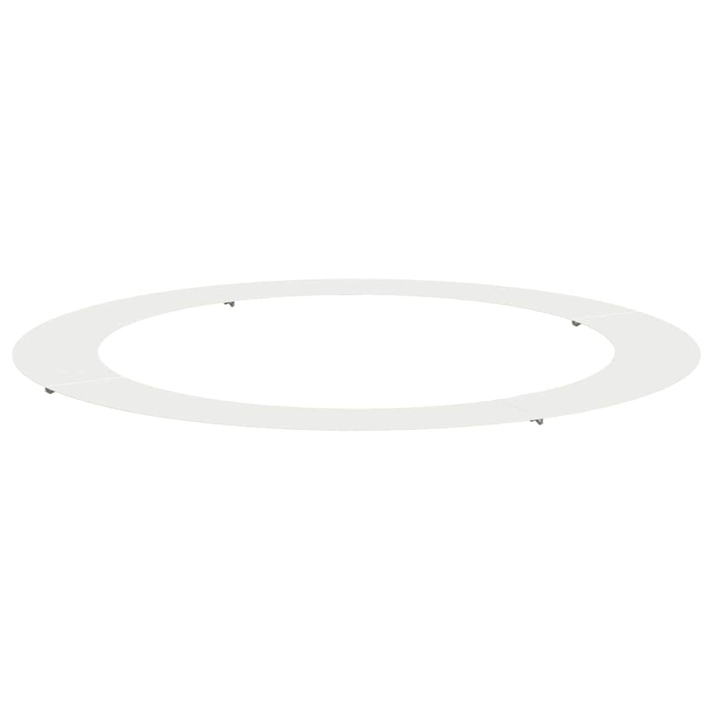 vidaXL suitable for Flat Tree Ring White Ø90/120 cm Steel 2