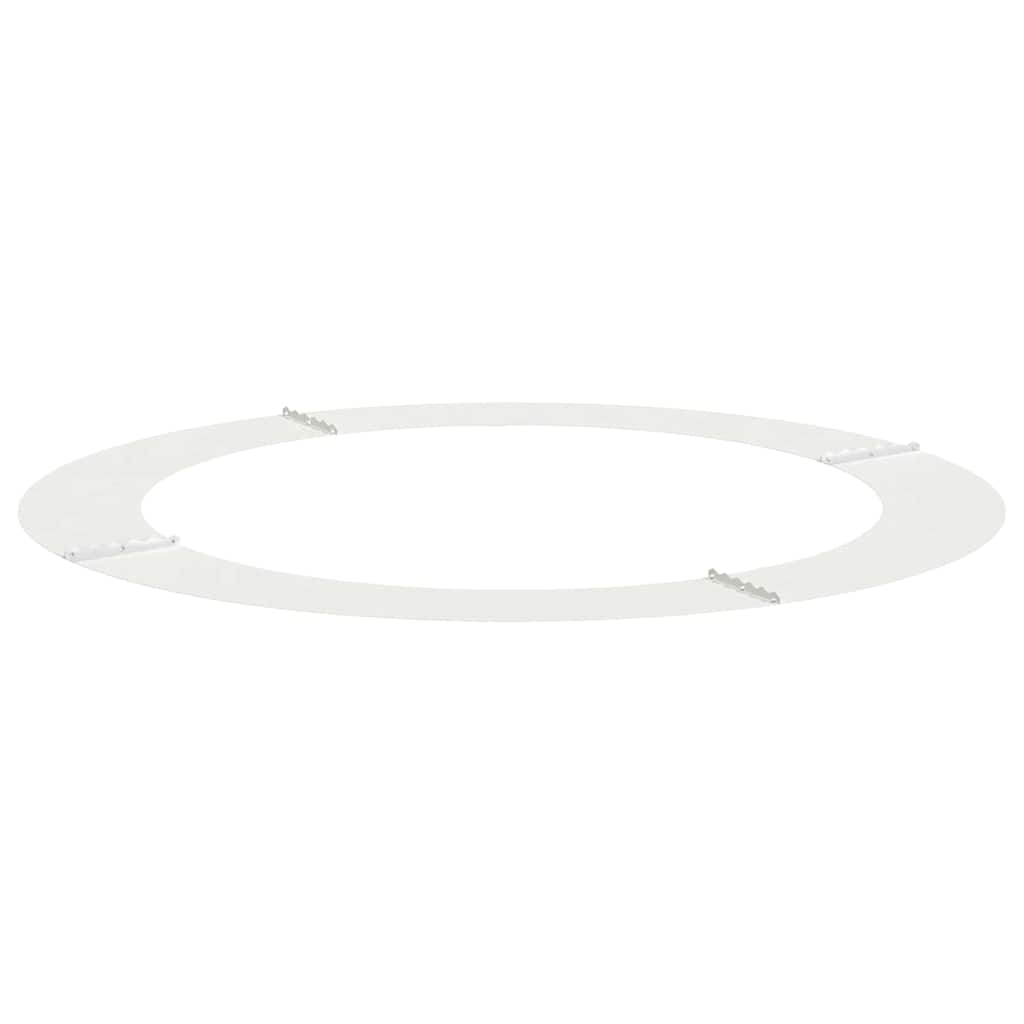 vidaXL suitable for Flat Tree Ring White Ø90/120 cm Steel 4