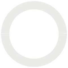 vidaXL suitable for Flat Tree Ring White Ø90/120 cm Steel 5