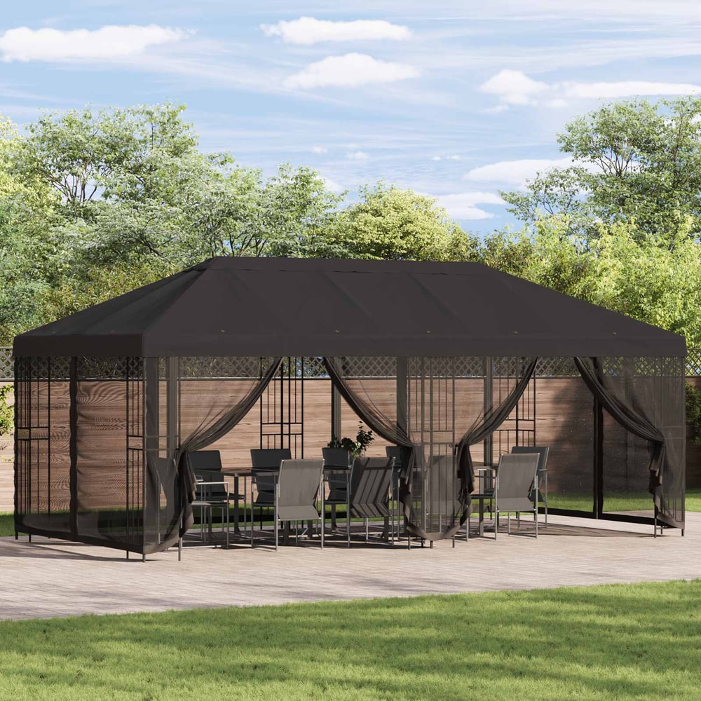 6 x 3 m Polyester and Steel 190 gsm Anthracite