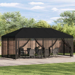 6 x 3 m Polyester and Steel 190 gsm Black