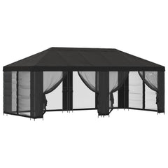 Garden Gazebo with Sidewalls 6 x 3 m Polyester and Steel Anthracite