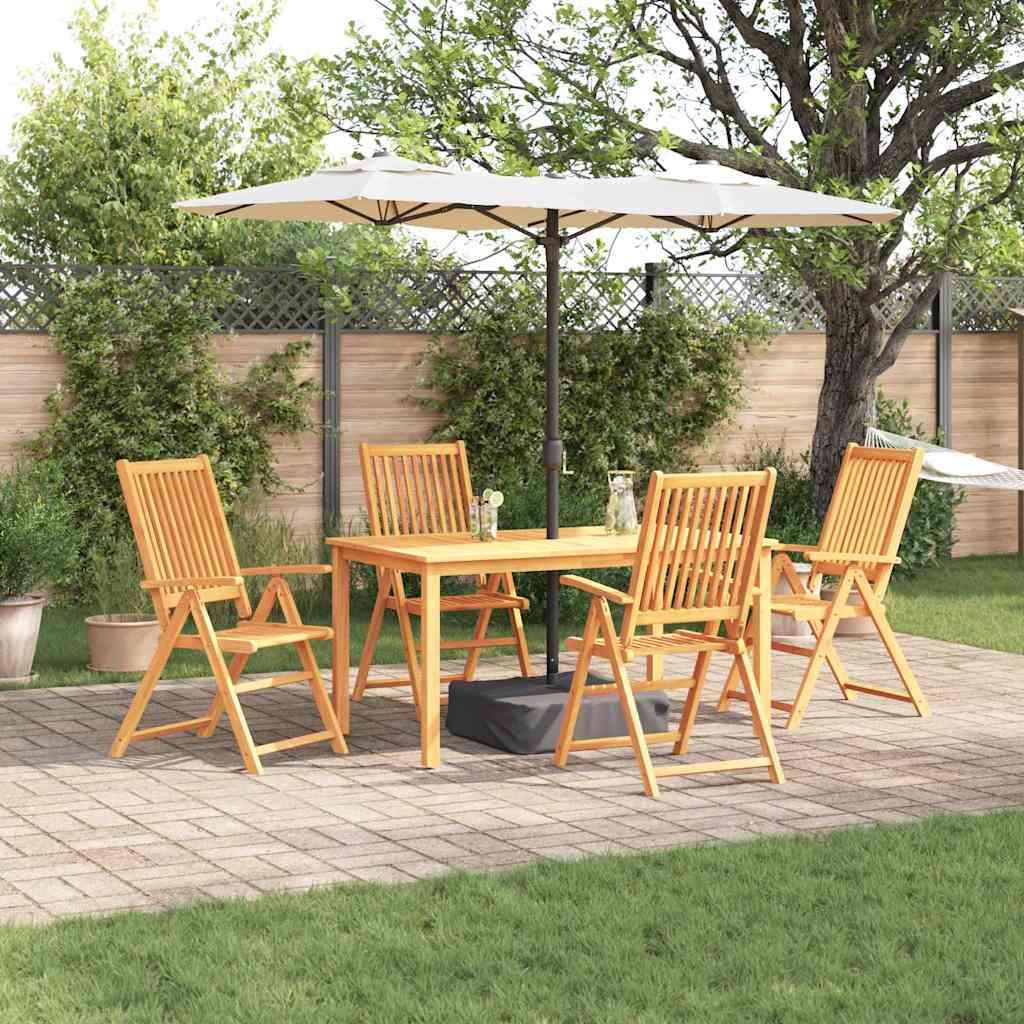 vidaXL Garden Dining Set 5 pcs Brown Solid Acacia Wood 1