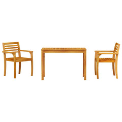 vidaXL Garden Dining Set 3 pcs Brown Solid Acacia Wood 6