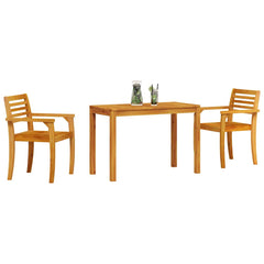vidaXL Garden Dining Set 3 pcs Brown Solid Acacia Wood 3