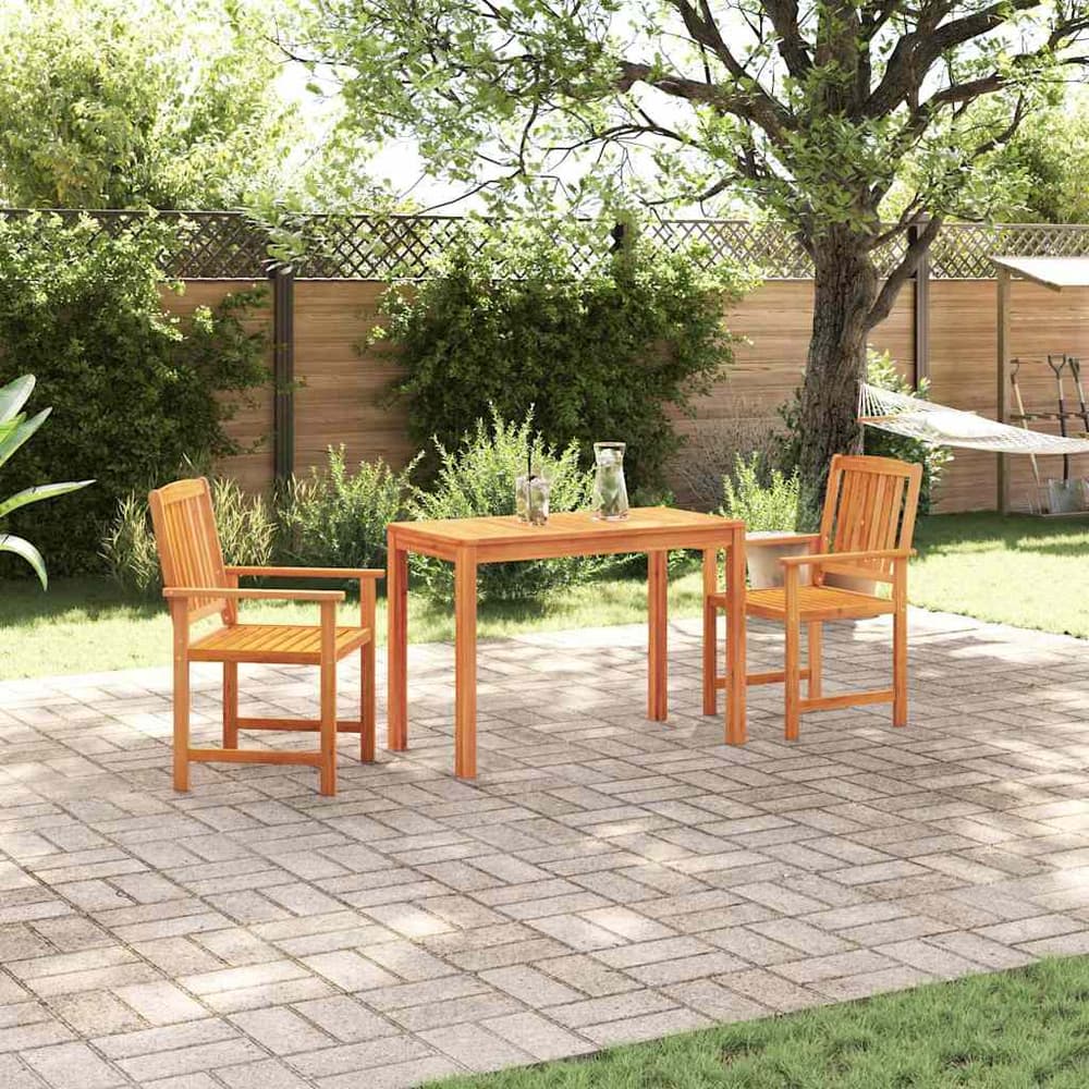 vidaXL Garden Dining Set 3 pcs Brown Solid Acacia Wood 1