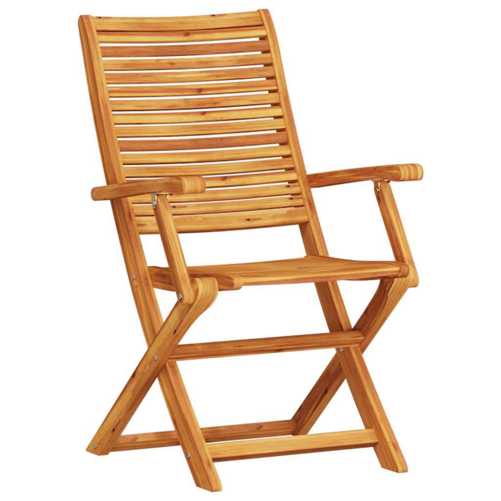 Garden Dining Brown Solid Acacia Wood armchair table