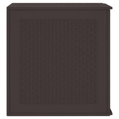 vidaXL Storage Box with Storage Brown 55 x 53 x 57 cm Polypropylene 5