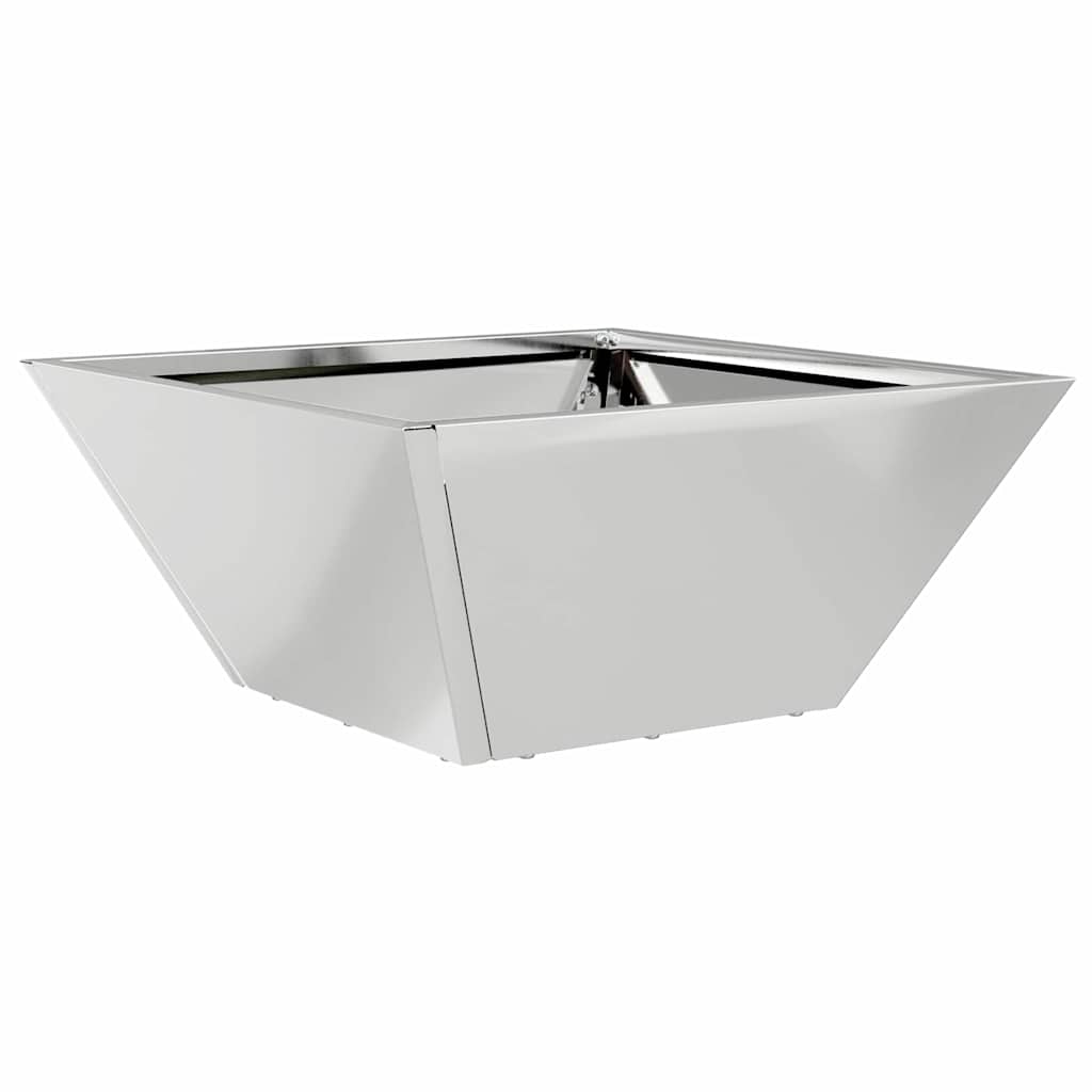 vidaXL Garden Planter 5 pcs Silver 35 x 35 x 15 cm Galvanised Steel 5