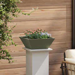 vidaXL Garden Planter 5 pcs Olive Green 40 x 40 x 15 cm 4