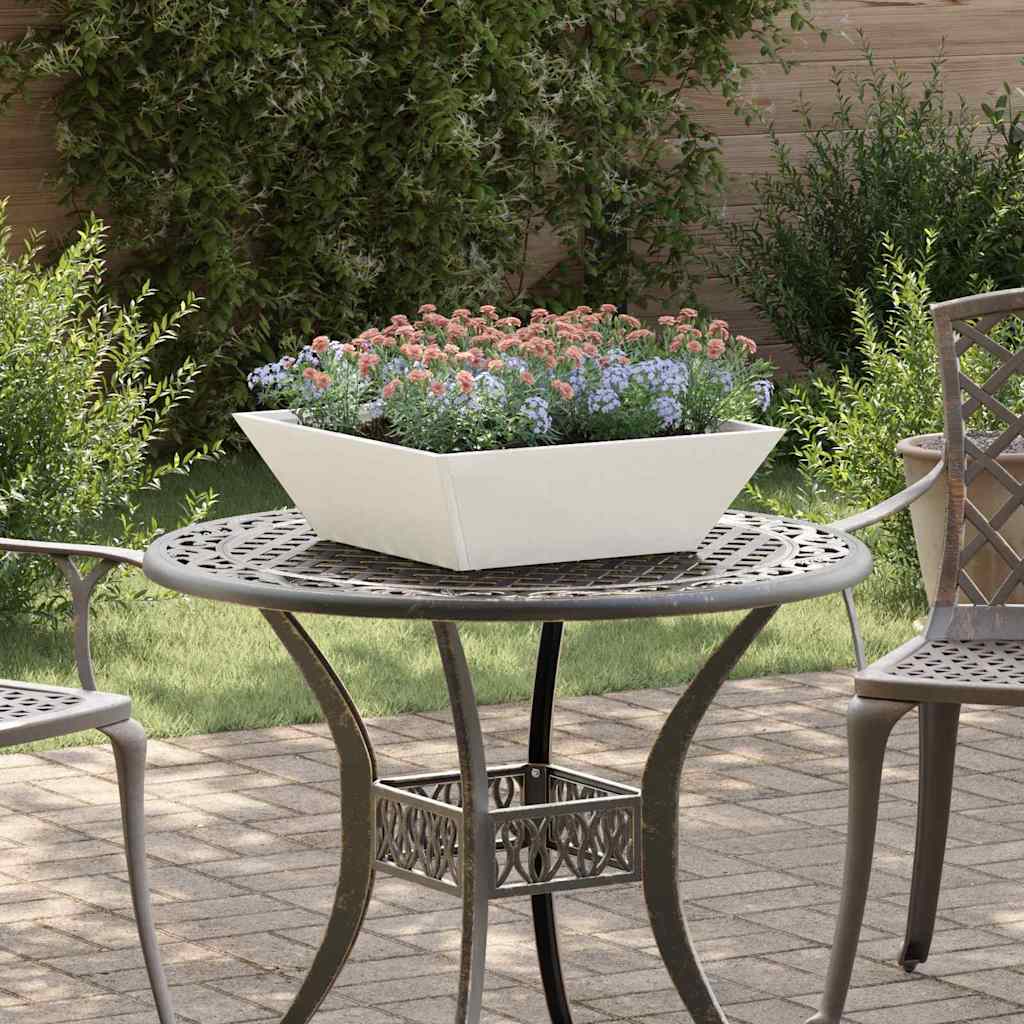 Garden Planter 50 x 50 x 15 cm 5 pcs White