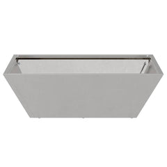 vidaXL Garden Planter Silver 50 x 50 x 15 cm Stainless Steel 6