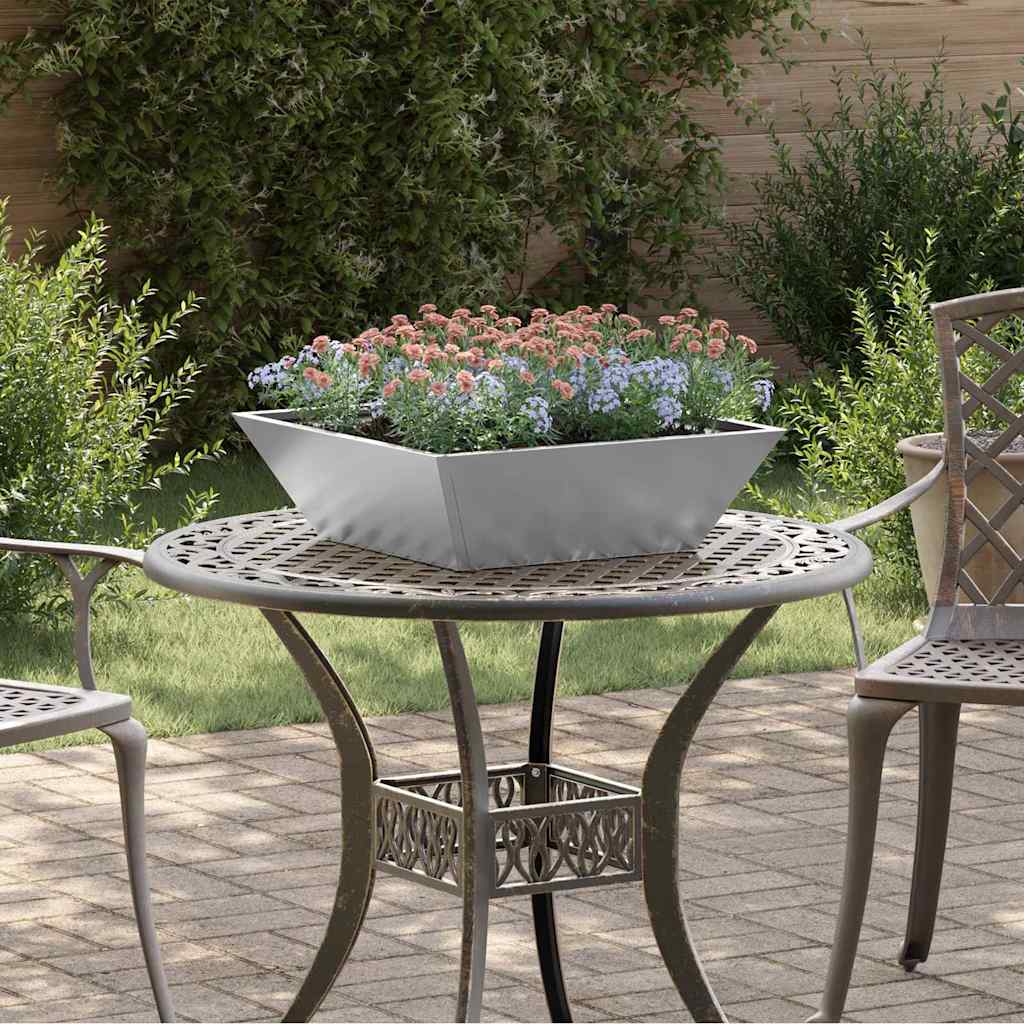 Garden Planter 50 x 50 x 15 cm 5 pcs Galvanised steel